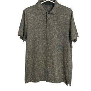 Perry Ellis Men's Green Short Sleeve Polo Shirt Size Large